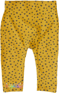 George szívecske mintás mustár leggings 68 4-Hibátlan