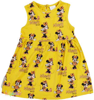 F&F Minnie mintás sárga ruha 86 4-Hibátlan