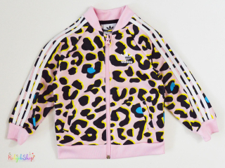 Adidas leopárd mintás rózsaszín szabadidő felső 86 4-Hibátlan(halvány foltos)