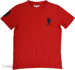 U.S. Polo Assn. piros póló 9-10év 3-Jó állapot